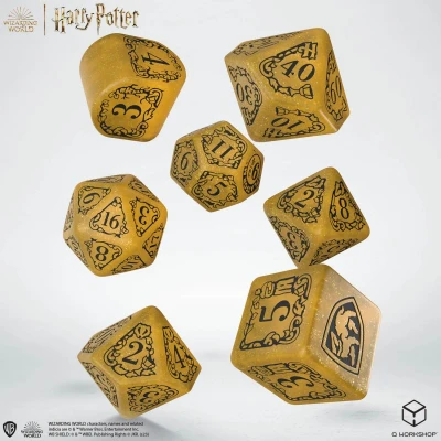 Afbeelding van Harry Potter: Hufflepuff Modern Dice Set Yellow (7ST) Accessoires
