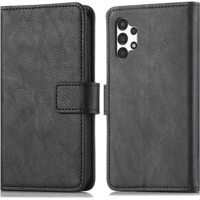 Afbeelding van iMoshion Hoesje Geschikt voor Samsung Galaxy A13 (4G) Met Pasjeshouder Luxe Bookcase Zwart