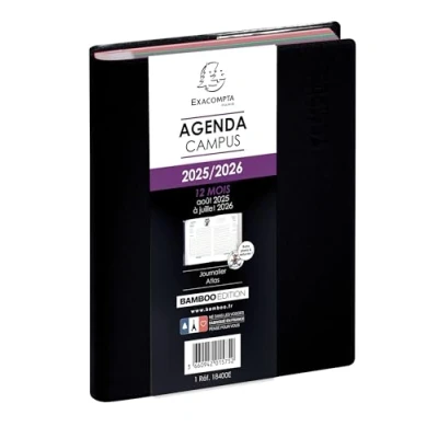 Afbeelding van Exacompta Forum Campus schoolagenda, 12 x 17 cm, augustus 2017 tot juli 2018, willekeurige selectie