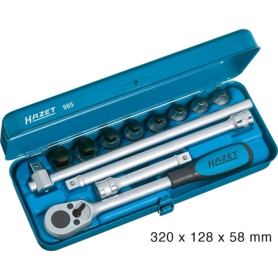 Afbeelding van Hazet 985 Dopsleutelset Metrisch 1/2 (12.5 mm) 12 delig