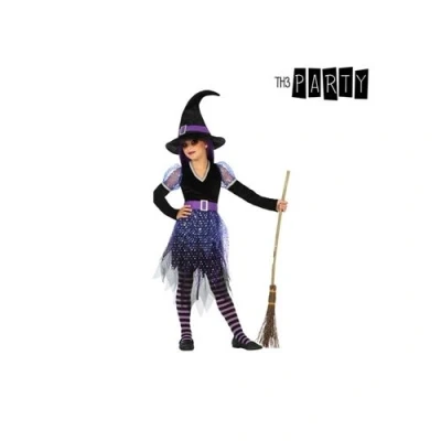 Image de Déguisement pour Enfants Sorcière Violet (3 Pcs) (Taille 7 9 Ans)