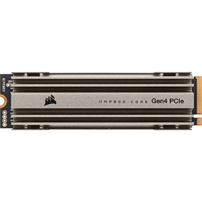 Afbeelding van Corsair MP600 CORE 1TB M.2 NVMe PCIe x4 Gen4 SSD harde schijf (tot 4.700 MB/s sequentieel lezen en 1950 schrijven, high speed interface, NAND QLC 3D) aluminium