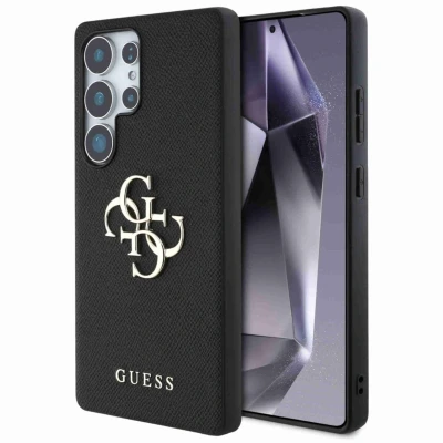 Afbeelding van Guess Etui Grained Big 4G Logo Small Classic do Samsung Galaxy S25 Ultra czarny (Samsung Ultra), Smartphonehoes, Zwart