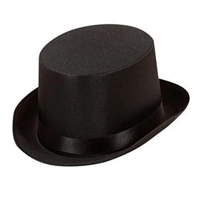 Afbeelding van WIDMANN &#039;BLACK SATIN TOP HAT&#039;