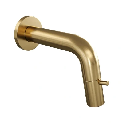 Afbeelding van Brauer Gold Edition Fonteinkraan inbouw uitloop 14cm PVD geborsteld goud
