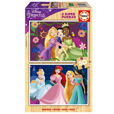 Afbeelding van EDUCA puzzel 2 x 50 stuks DISNEY PRINSES