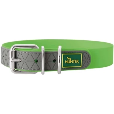 Afbeelding van Dog collar Hunter Convenience Green Size M/L (42 50 cm)