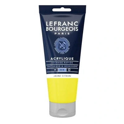 Afbeelding van Lefranc Bourgeois fijne acrylverf, Tube 80 ml, citroengeel