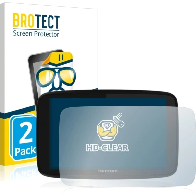Afbeelding van BROTECT Screenprotector voor TomTom GO 520 / 5200 Folie Beschermfolie transparant (2 Stuks)
