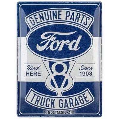 Afbeelding van Wandbord Special Edition Ford Genuine Parts V8 Truck Garage
