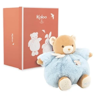 Afbeelding van KALOO Blauwe beer 25 cm zacht pluche dier voor kinderen tedere metgezel vanaf de geboorte ideale maat kleine handen geboortecadeau K214015