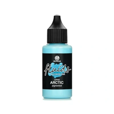 Afbeelding van Octopus Alcohol Ink OPAK ARCTIC Fluids, gepigmenteerde alcoholinkt, ondoorzichtig op lichte en donkere ondergronden
