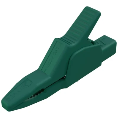 Afbeelding van SKS Hirschmann AK 2 B 2540 I gn Veiligheids krokodilklem Steekaansluiting 4 mm CAT II 1000 V Groen