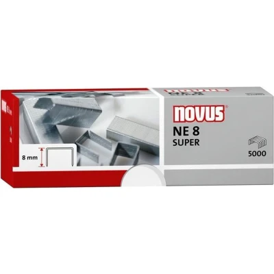 Afbeelding van nietjes Novus NE 8 Super staal doos a 5000 stuks