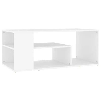 Afbeelding van vidaXL Witte salontafel 100x50x40 cm bewerkt hout