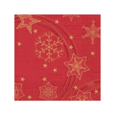 Afbeelding van Duni Servet 24X24Cm 20 Stuks Star Shine Red