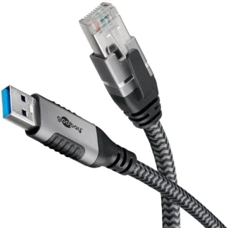 Afbeelding van USB A naar RJ45 kabel Goobay 1 meter (USB 3.0, Cat6 FTP)