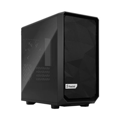 Image de Fractal Design Meshify 2 Mini micro ATX panneau latéral fenêtré (verre trempé) pas d&#039;alimentation (ATX) noir USB/Audio