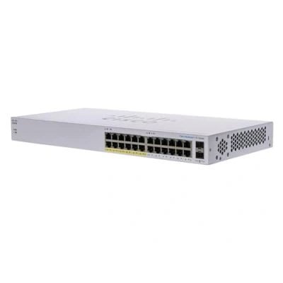 Afbeelding van Cisco CBS110 24PP D Business Niet beheerbare Switch 24 GE poorten Gedeeltelijke PoE 2x1G SFP gedeelde poort Levenslange beperkte garantie (CBS110 D)