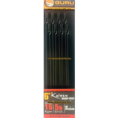 Afbeelding van Guru 6&quot; Kaizen Ready Rigs (8 pcs) Maat : 0.15mm haak 16