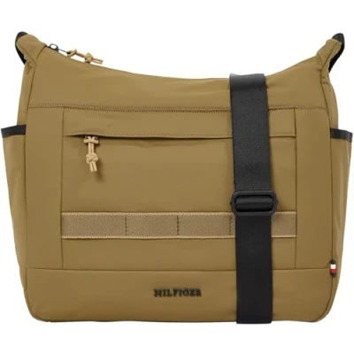 Afbeelding van Tommy Hilfiger Colour Messenger Schoudertas, Heren, Maat: One Size, Khaki