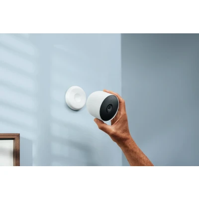 Afbeelding van Google Nest Cam Rond IP beveiligingscamera Binnen &amp; buiten 1920 x 1080 Pixels Muur Retourdeal