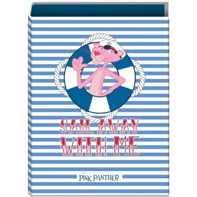 Afbeelding van Dohe Ordner met 4 ringen Capaciteit 250 vellen, folioformaat (26,4 x 34 cm), rug 6 cm, 40 mm, extra harde kaft, schoolbenodigdheden Pink Panther Sailing