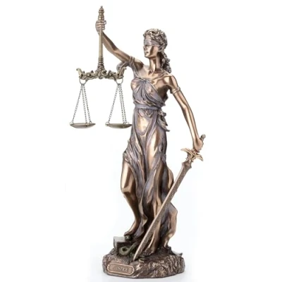 Afbeelding van Veronese Design beeld/figuur Vrouwe Justitia (hxbxd) ca. 30cm x 14,5cm 11cm