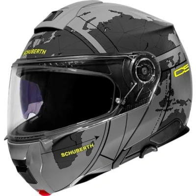 Afbeelding van Schuberth C5 Systeemhelm Globe Mat grijs zwart Maat 59 Helm