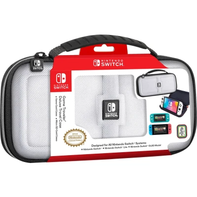 Afbeelding van Game Traveler Offical Case Deluxe Consolehoes Nintendo Switch Wit