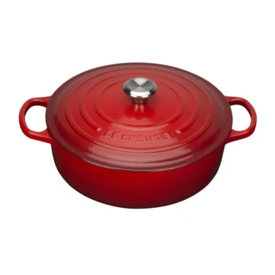 Afbeelding van Le Creuset Gietijzeren Lage Braadpan In Kersenrood 30cm 6,2l