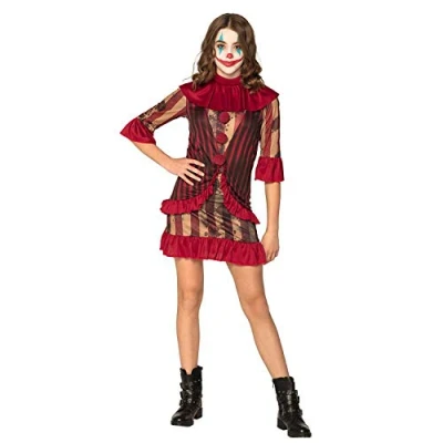 Afbeelding van Boland Kostuum Midnight clownette (14 16 jr) Volwassenen Clown Circus Halloween Horror