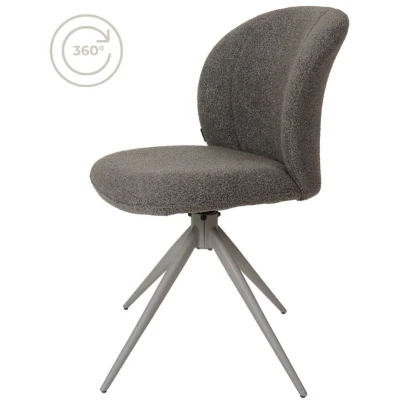 Afbeelding van Home67 Eetkamerstoel Cosmo Bouclé Brown