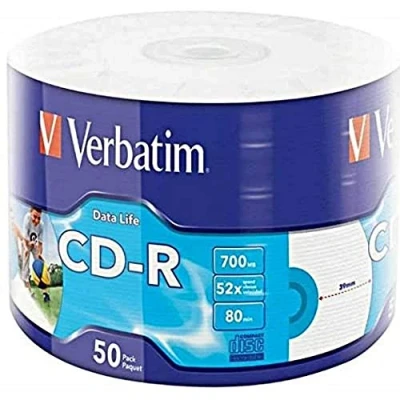 Afbeelding van Verbatim 50x CD R 700 MB 50 stuk(s)