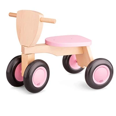 Afbeelding van New Classic Toys Houten Loopfiets Road Star Roze