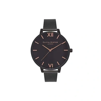 Image de Olivia Burton Montre Analogique à Quartz pour femme avec Bracelet en Acier Inoxydable Noir OB15BD83