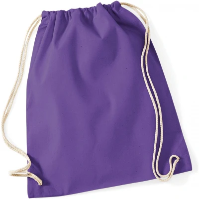 Afbeelding van Westford Mill Cotton Gymsac WM110 purple