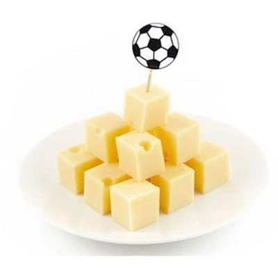 Image de Le football commence les drapeaux 7cm 24 pièces
