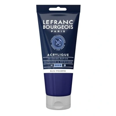 Afbeelding van Lefranc Bourgeois fijne acrylverf, Tube 80 ml, paarsblauw