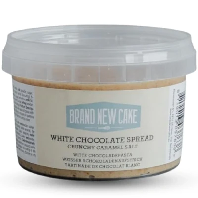 Afbeelding van BrandNewCake Witte Chocopasta Crunchy Caramel Zout 260g