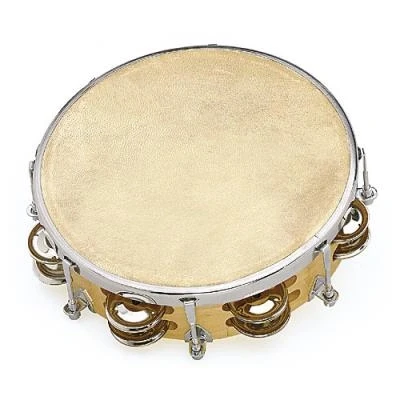 Image de FUZEAU TAMBOURIN PEAU NATURELLE 20 CM