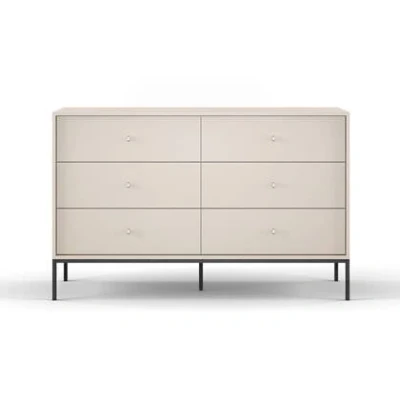 Afbeelding van Selsey Monne Dressoir 154 cm met zes laden Beige