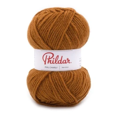 Afbeelding van Phildar Phil Charly wol 50 g breiwol 100% acryl naald nr. 4 kleur hazelnoot
