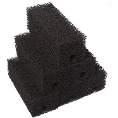 Afbeelding van LTWHOME Set van 6 actieve koolsponzen voor aquaria, compatibel met Ferplast Bluclear 03 sponzen, Bluwave Internal filters
