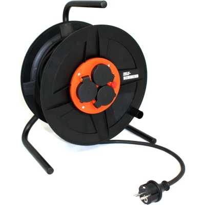 Afbeelding van QwattPRO 1111019 BlackMaster Kabelhaspel H07RN F IP44 25m