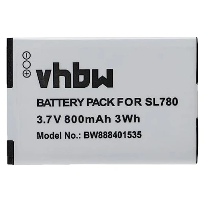 Afbeelding van vhbw Batterij compatibel met Siemens Gigaset SL400, SL400A, SL400H, SL350, SL350H, draadloze vaste telefoon (800mAh, 3,7V, Li Ion)
