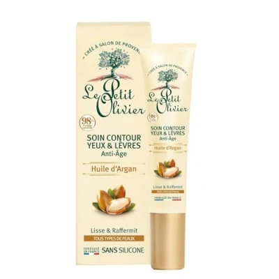 Afbeelding van Le Petit Olivier Anti aging oog en lipcontour met arganolie, 15 ml