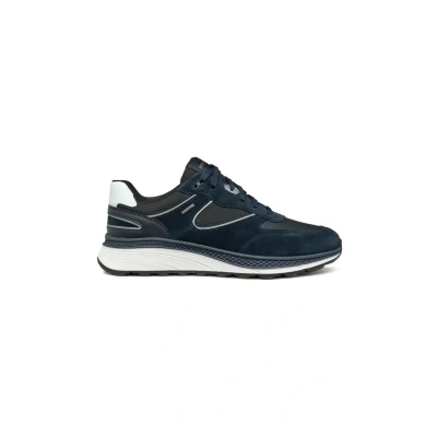 Afbeelding van Geox Sneakers laag, Heren, Maat: 46, Navy Leer en textiel