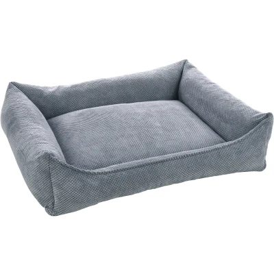 Afbeelding van Flamingo Reno Mand Honden Rechthoekig+rits Lichtblauw 100x80x25cm 1st 138690