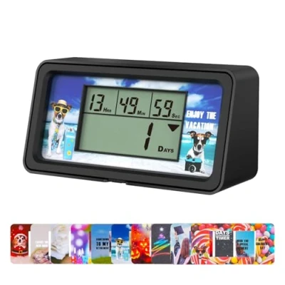 Afbeelding van YOOREAL 9999 Dagen digitaal aftellen Countdown Timer met 10 papieren kaarten Pensioen Backlight Alerts Vakantie Bruiloft Kerstmis Nieuwe Baby Keuken